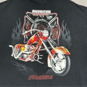 American Chopper Shirt Mens Large Y2K Biker Motorcycle 2003 Firebike Graphic VTG